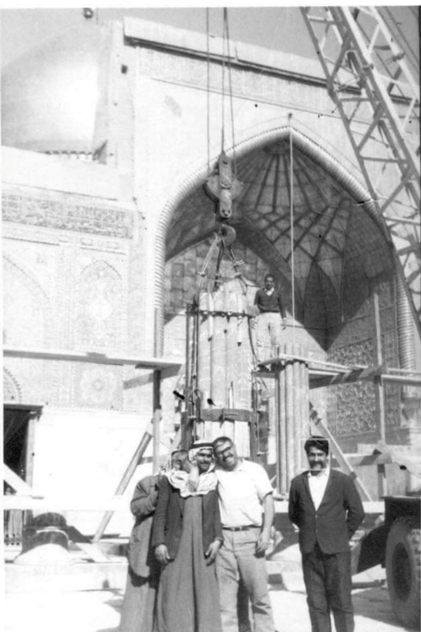 بناء الطارمة الخارجية لمرقد الإمام الحسين عليه السلام عام ١٩٦١